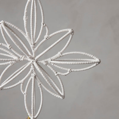 SALE Cotton Wrapped Star Christmas Tree Topper