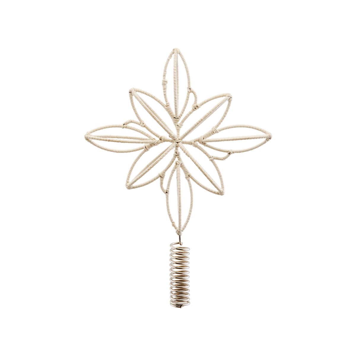 SALE Cotton Wrapped Star Christmas Tree Topper