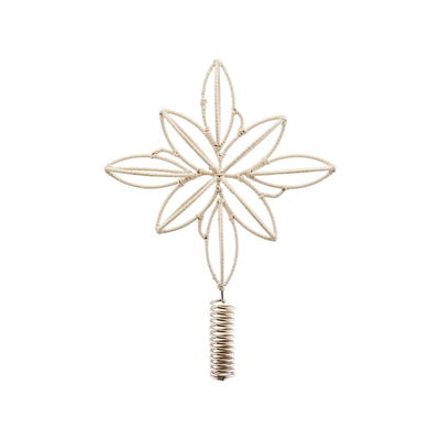 SALE Cotton Wrapped Star Christmas Tree Topper