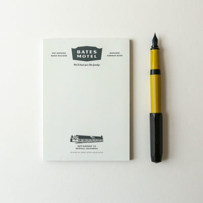 Fictional Hotel Notepad