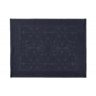 Woven Cotton Bath Mat - Denim