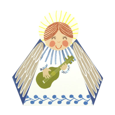 Blue Angel Fold Out Christmas Card