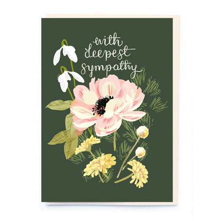 Sympathy Flowers Card