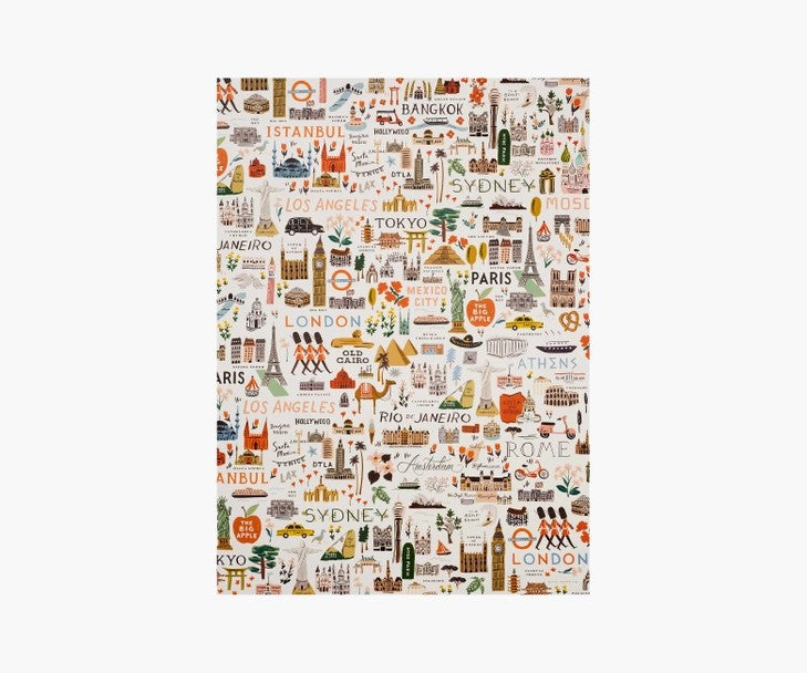 Bon Voyage - Single Wrapping Paper Sheet from Rifle Paper Co.