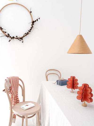 Oak Tree Decoration - Red