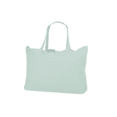 Washed Linen Sloppy Shoulder Bag - Celadon