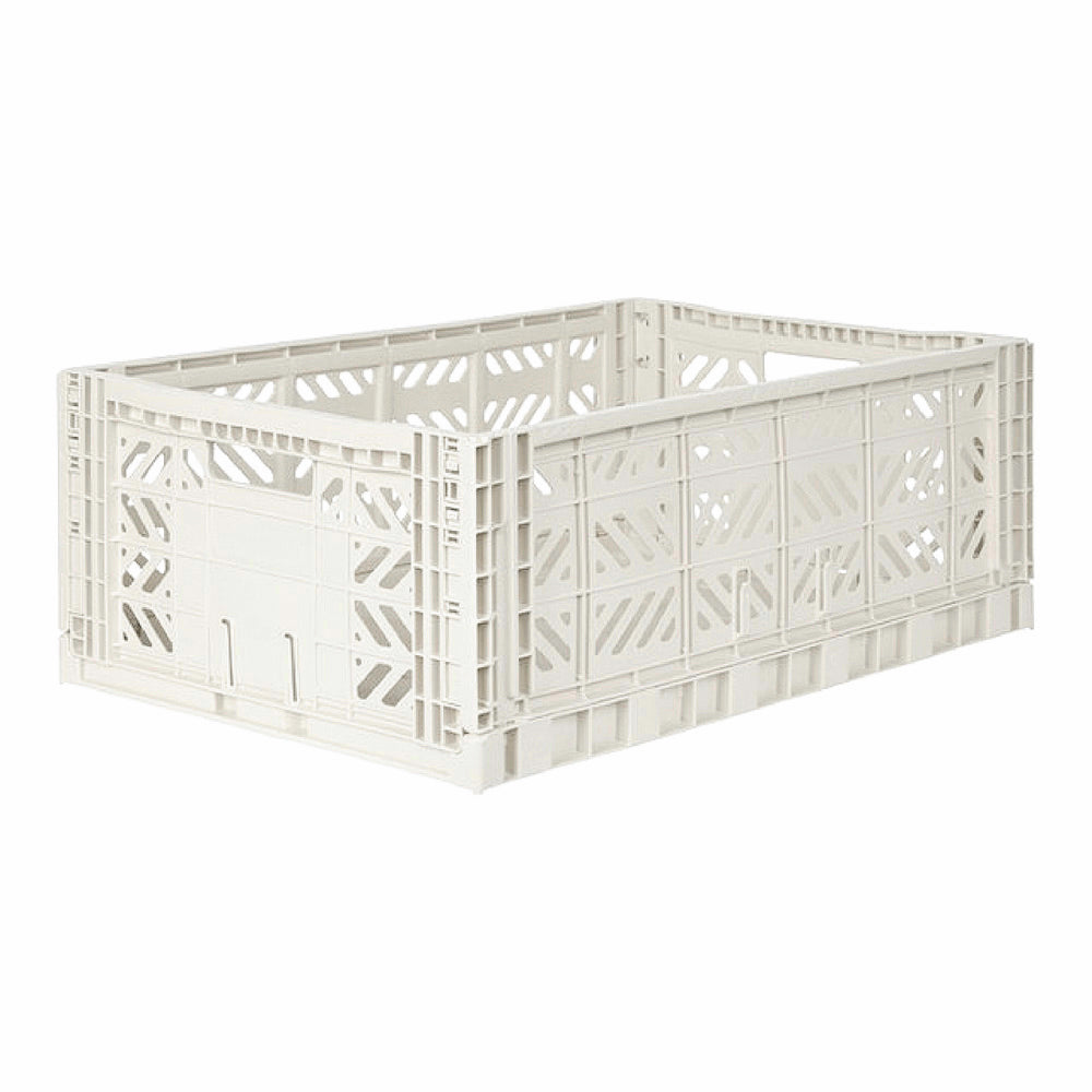 Maxi Folding Storage Crate - Coconut Milk