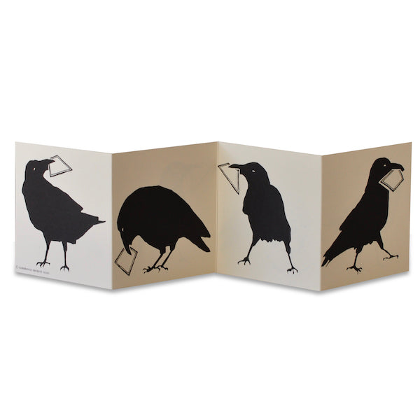 Parliament of Crows Concertina Card