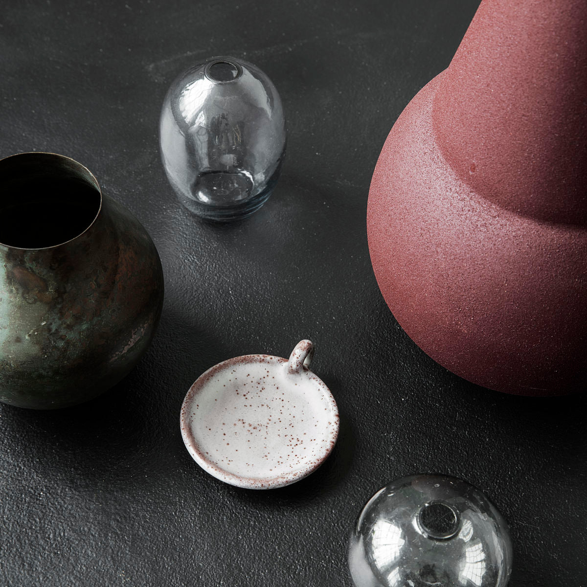 Freja Candle Stand- Rust