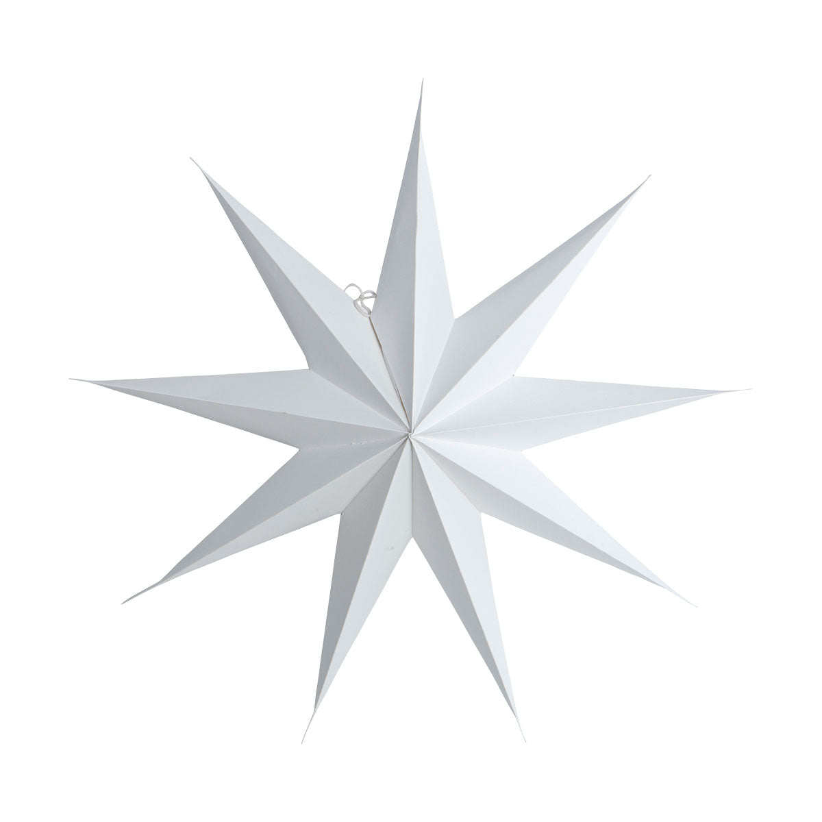 60cm Hanging Paper Star - White