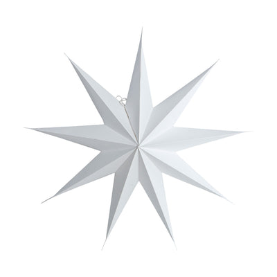 60cm Hanging Paper Star - White
