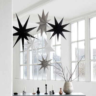 60cm Hanging Paper Star - White