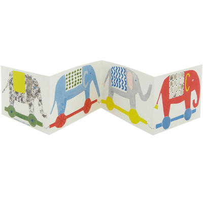 Concertina Elephants Card
