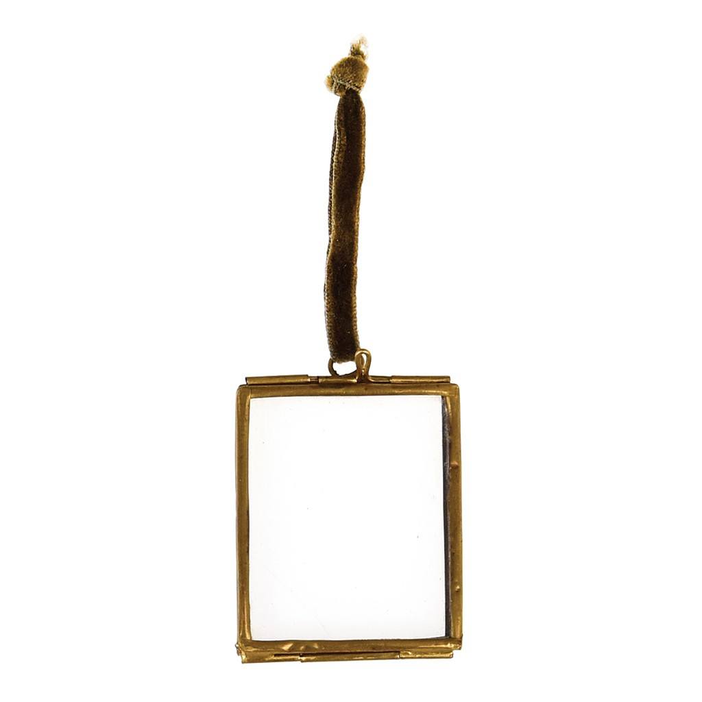 Small Hanging Brass Frame or Decoration