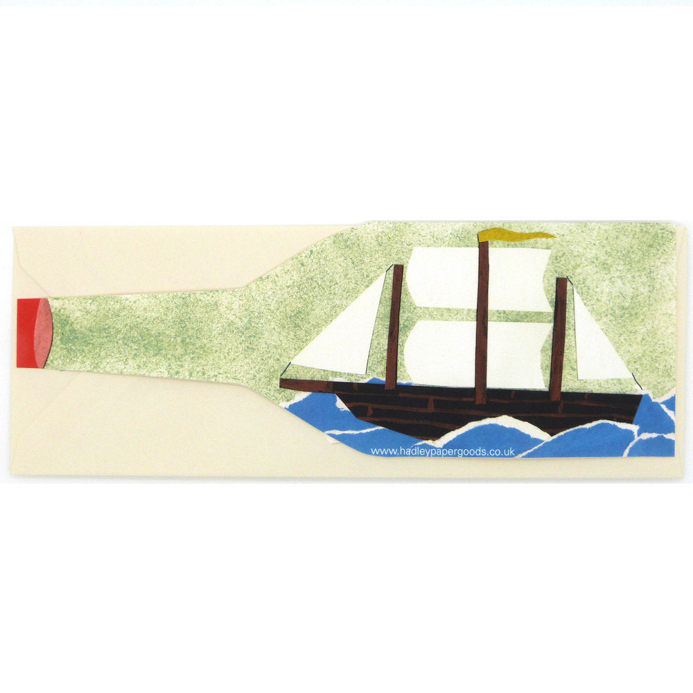 Ship in a Bottle Card