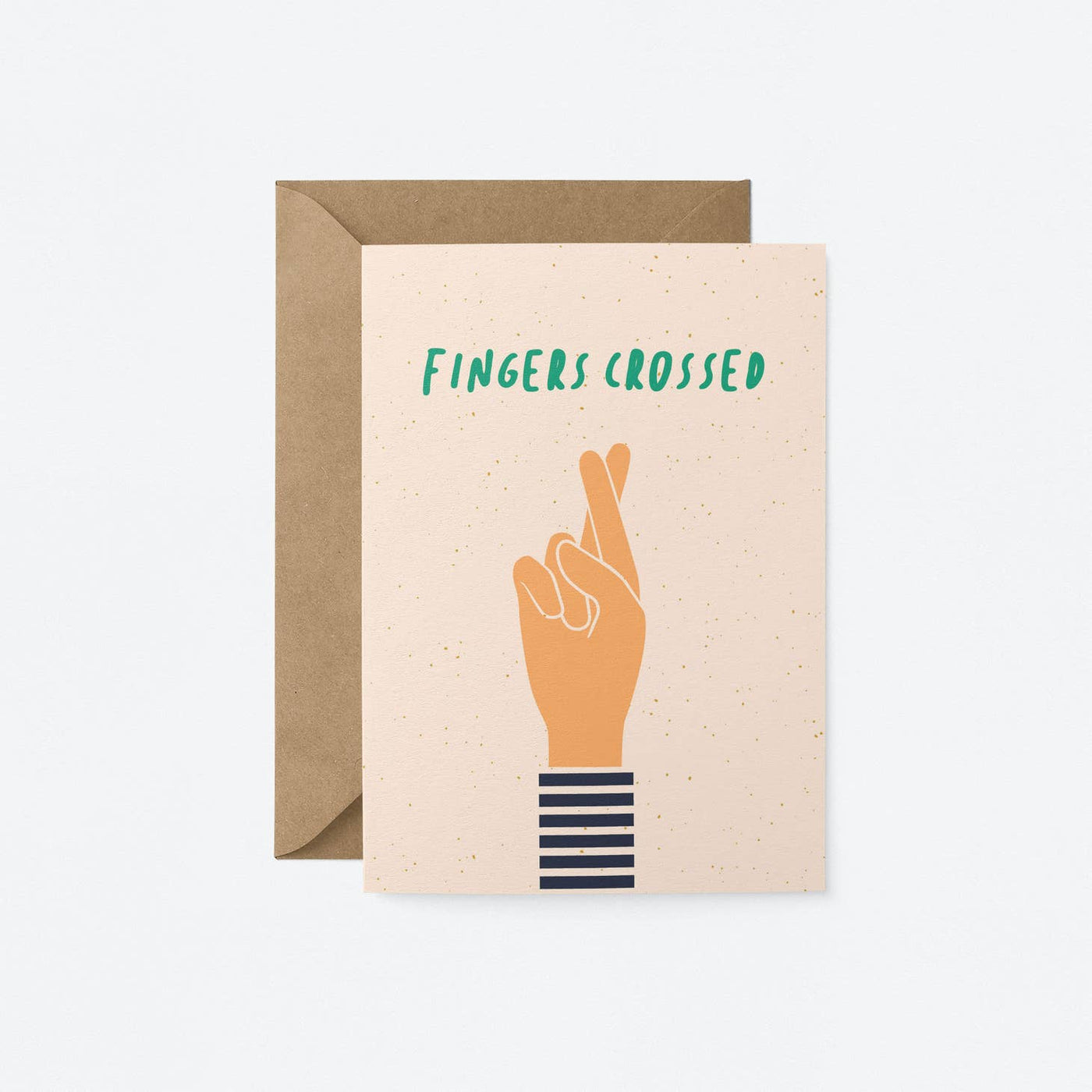 Fingers Crossed Greetings Card