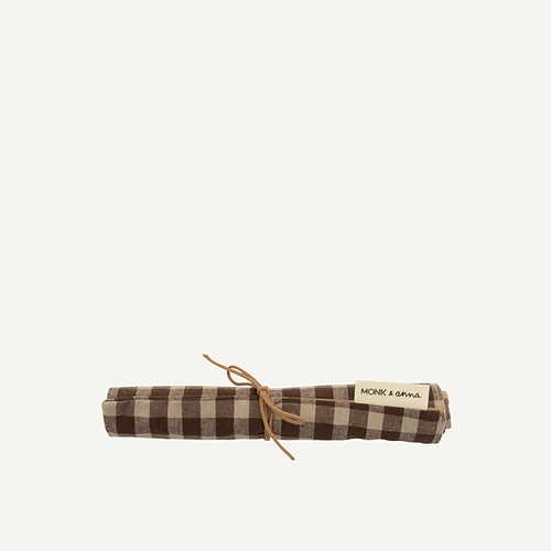 Roll Pencil Case in Oak Check