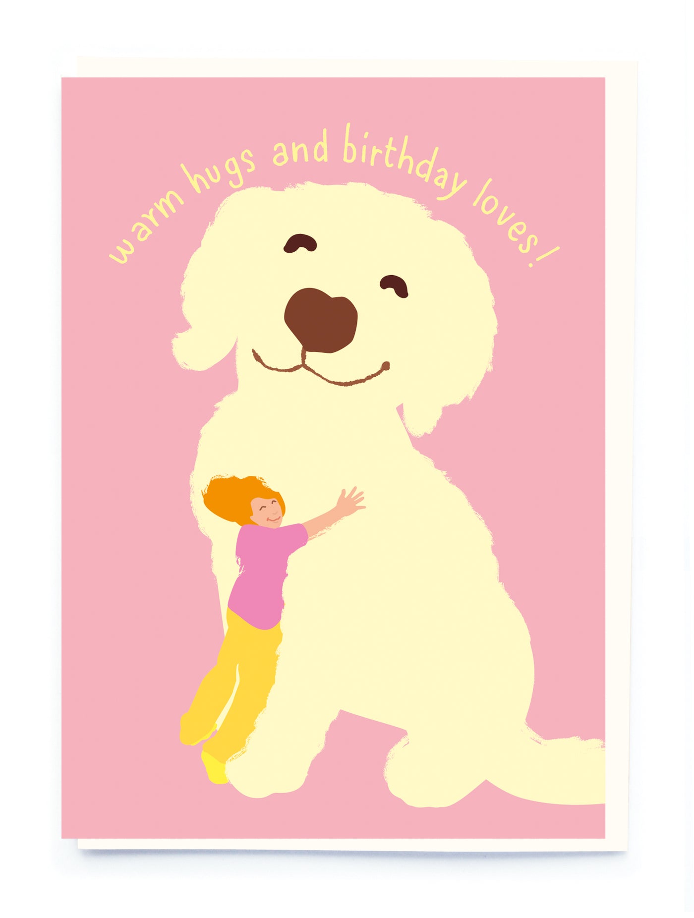 Birthday Dog Hugs Greetings Card