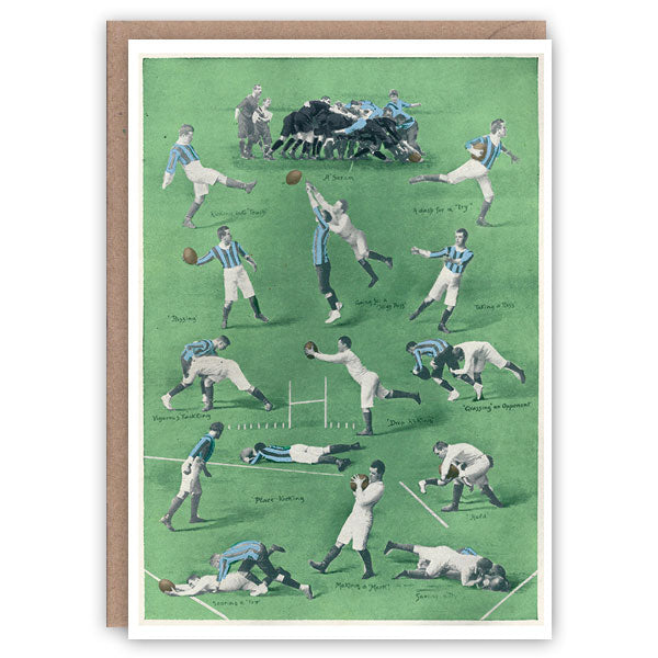 Football- Rugby Union Game Greetings Card