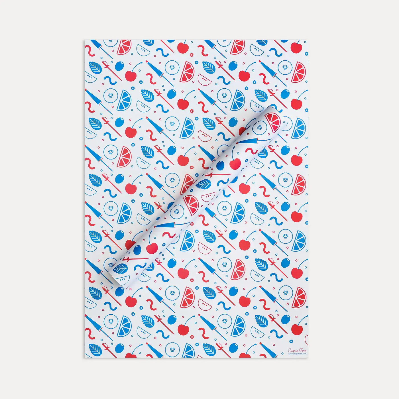 Cocktails Single Wrapping Paper Sheet