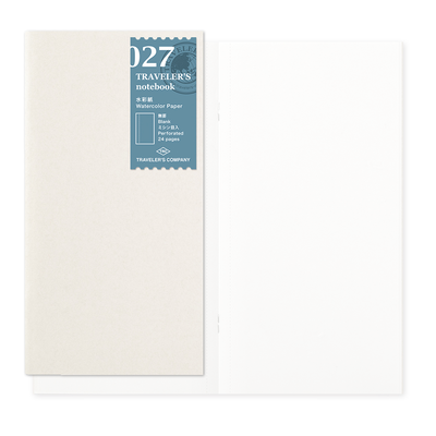 027 Watercolour Paper Notebook - TRAVELER'S Notebook Insert