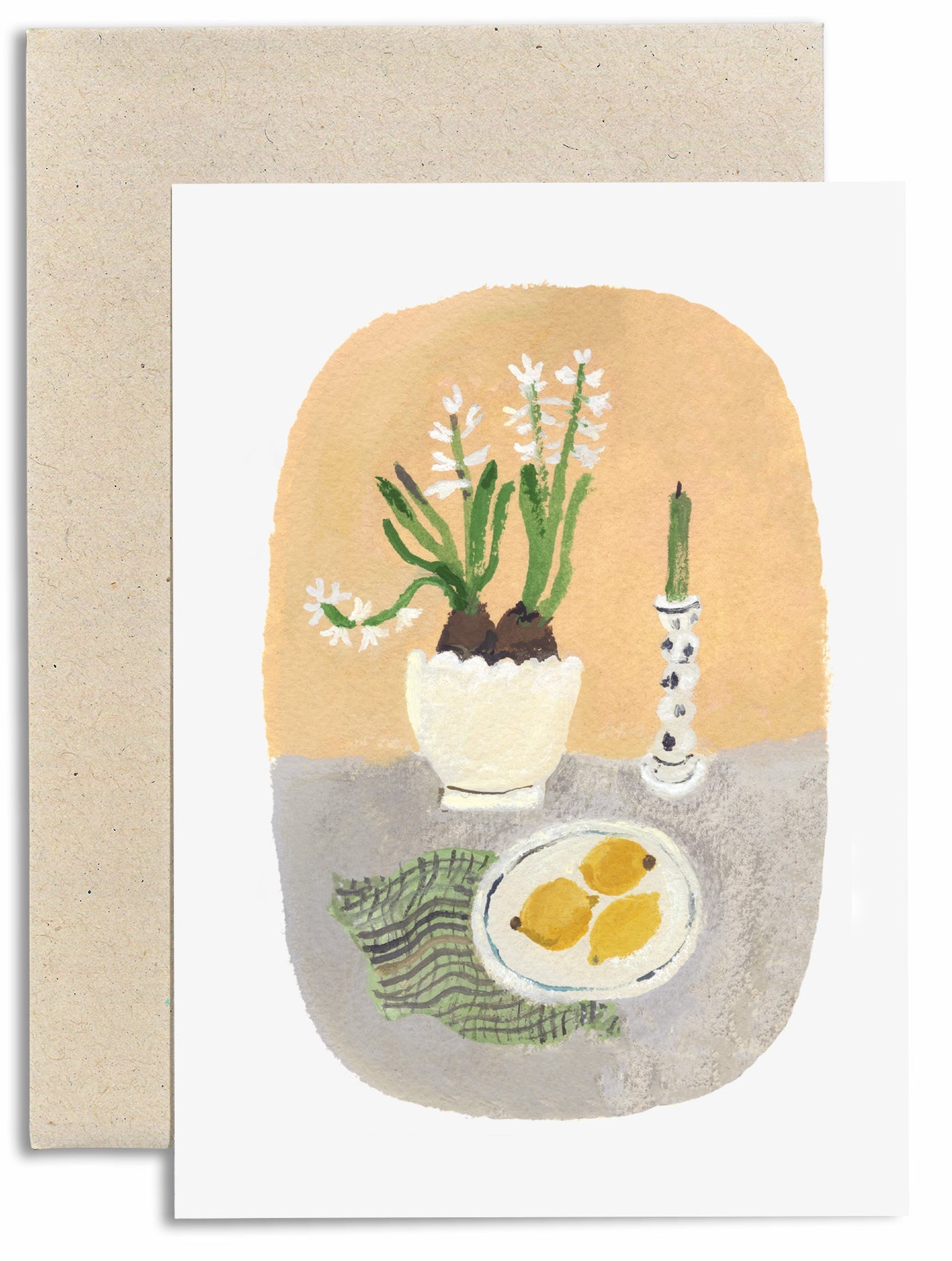 Hyacinths and Lemon Card