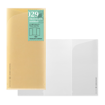 029 Three Fold File - TRAVELER'S Notebook Insert