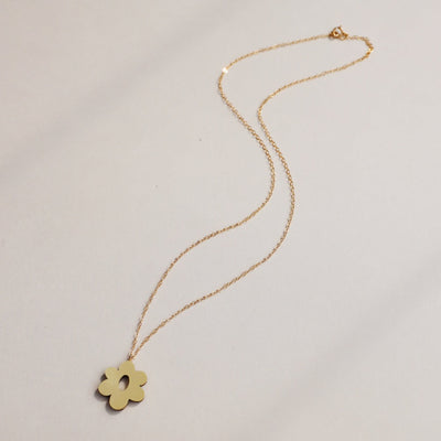 Mia Necklace in Brass