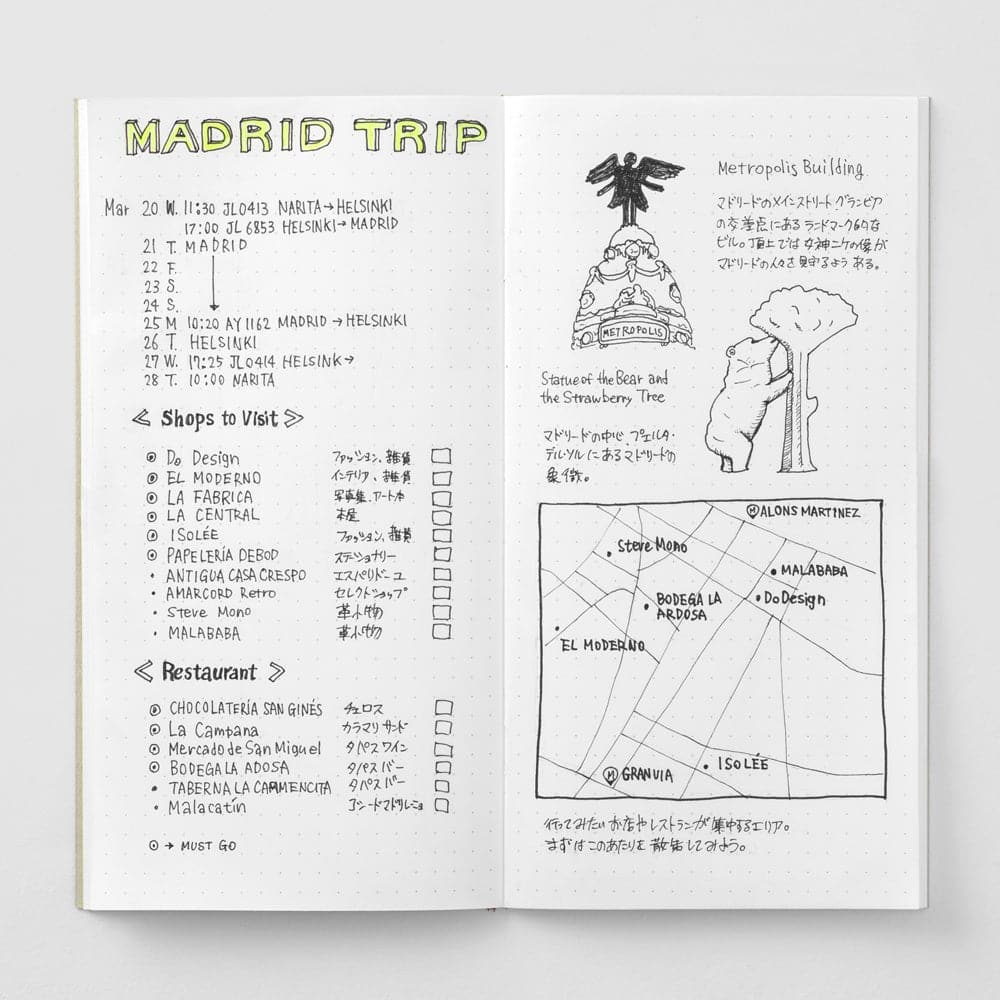 026 Dot Grid Notebook - Traveler's Insert