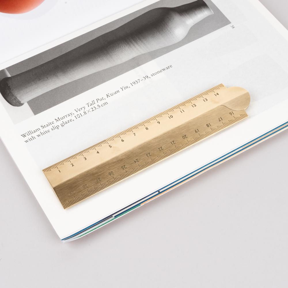 'Stria' Brass Folding Ruler