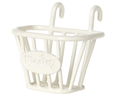 Maileg Tricycle Basket - White
