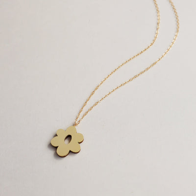Mia Necklace in Brass