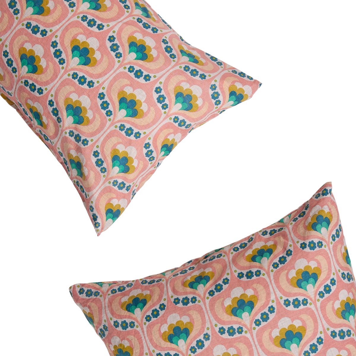 Pair of Linen Pillowcases - Rosetta