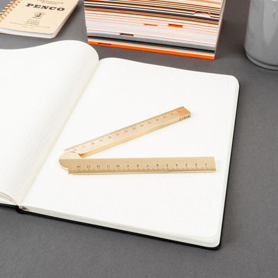 'Stria' Brass Folding Ruler