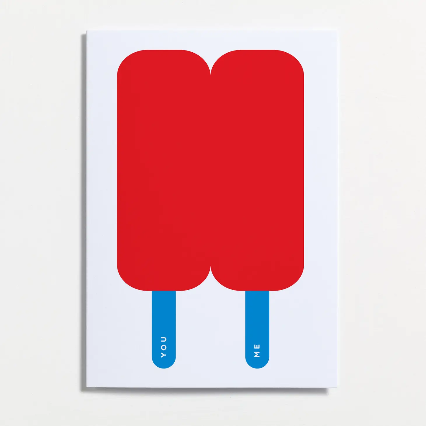 You Me Popsicle Greetings Card