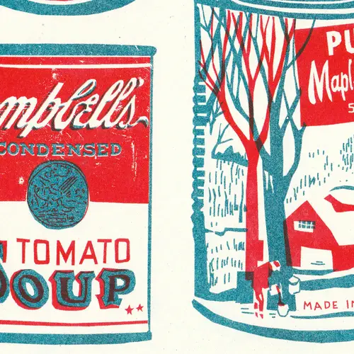Tins Collection A3 Risograph Print