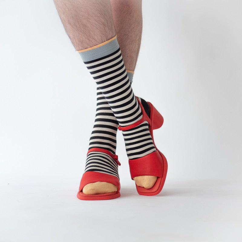 Bonne Maison Socks - Stripe Dark
