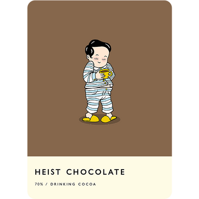 Heist Drinking Cocoa