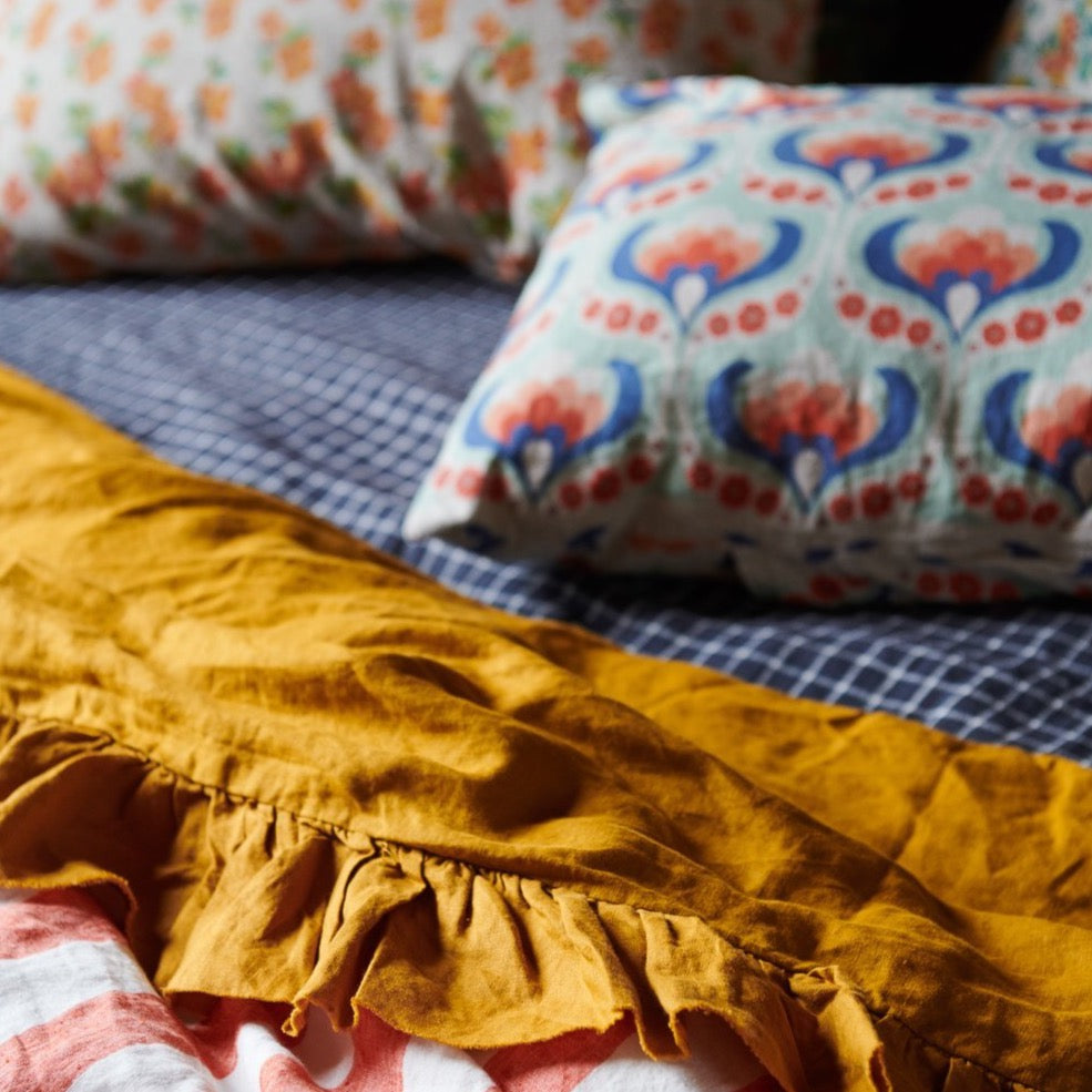 Pair of Linen Pillowcases - Elma Floral