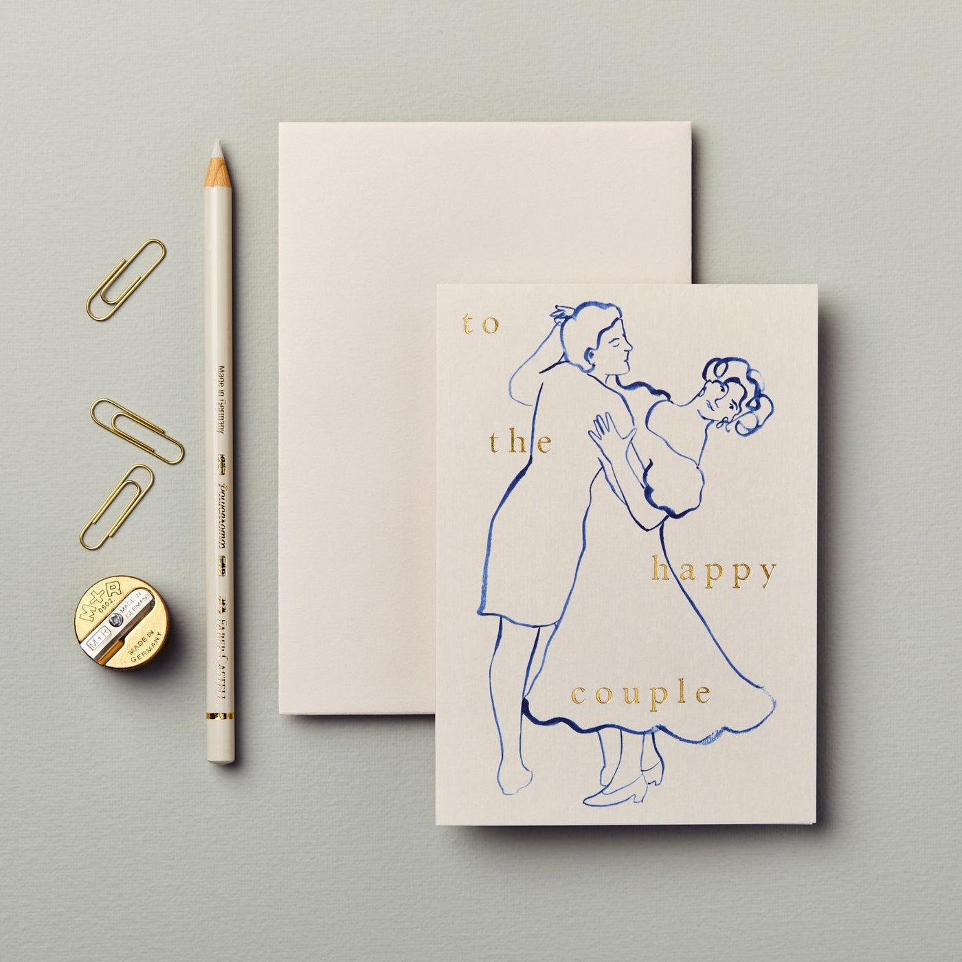 Happy Couple Dancers Greetings Card