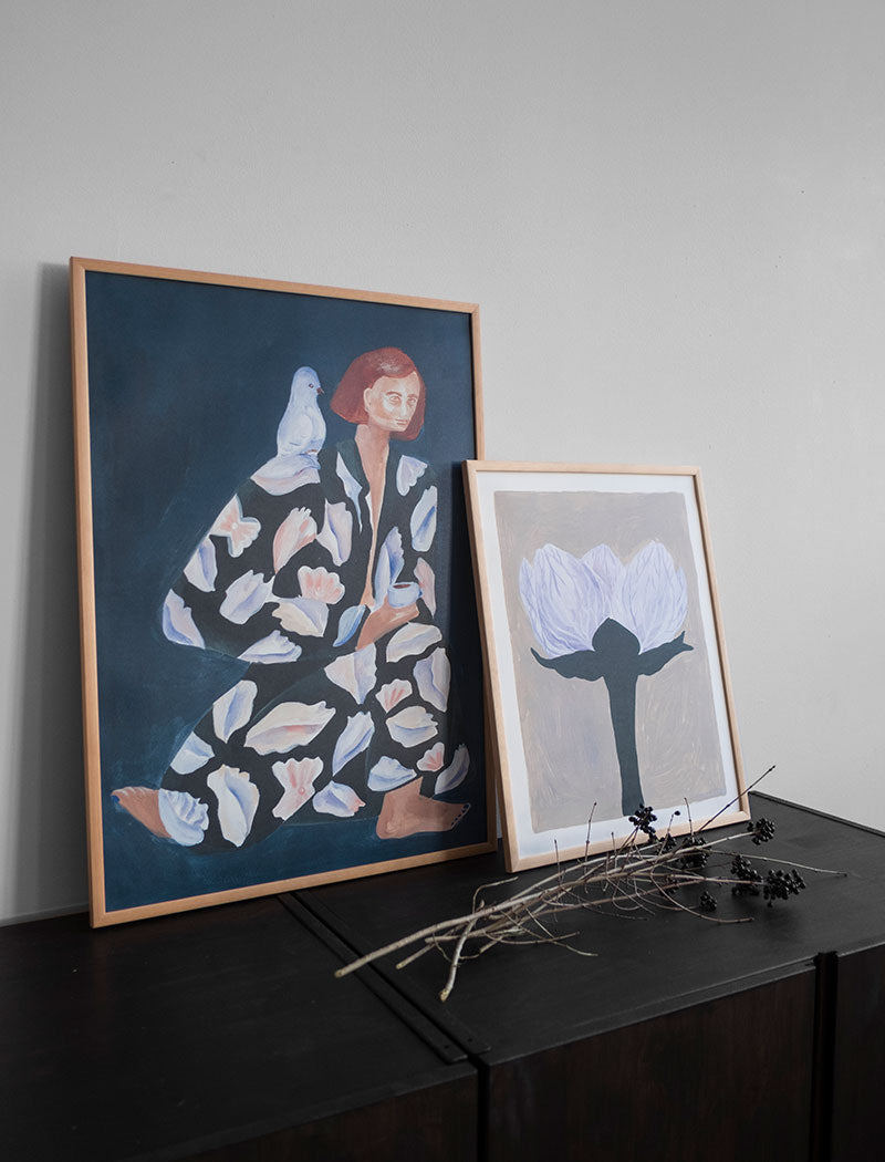 'Slåtterblomma' Print by Sofia Lind 40×50 cm