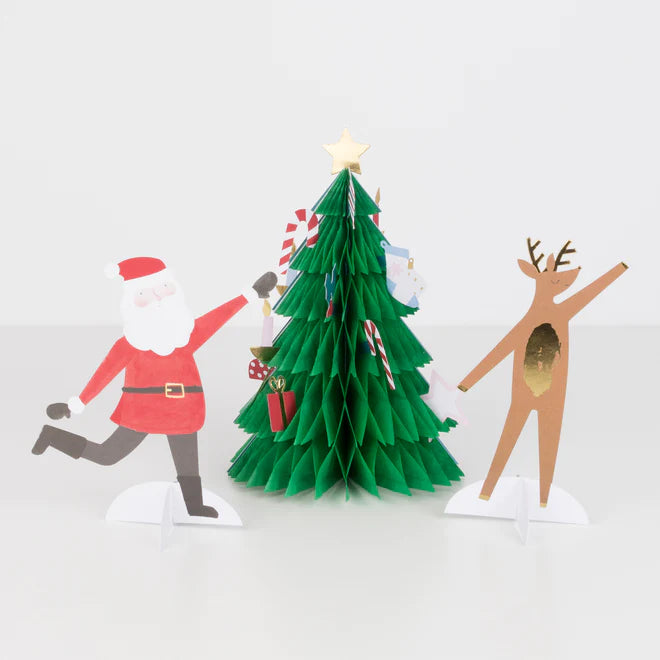 Honeycomb Christmas Tree Card
