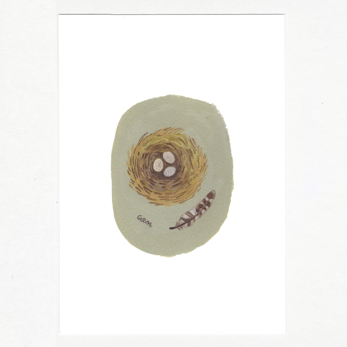 Nest and Feather A5 Print