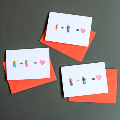 Tiny People Maths Valentines Card