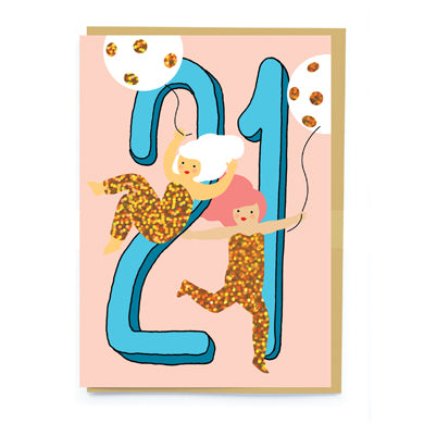 Age 21 Birthday Greetings Card