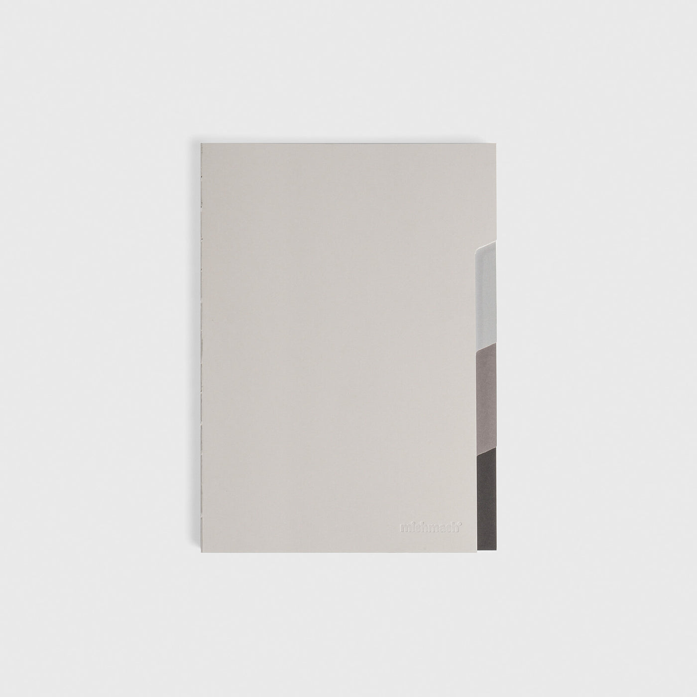 Tabbed Plain Notebook - Grey
