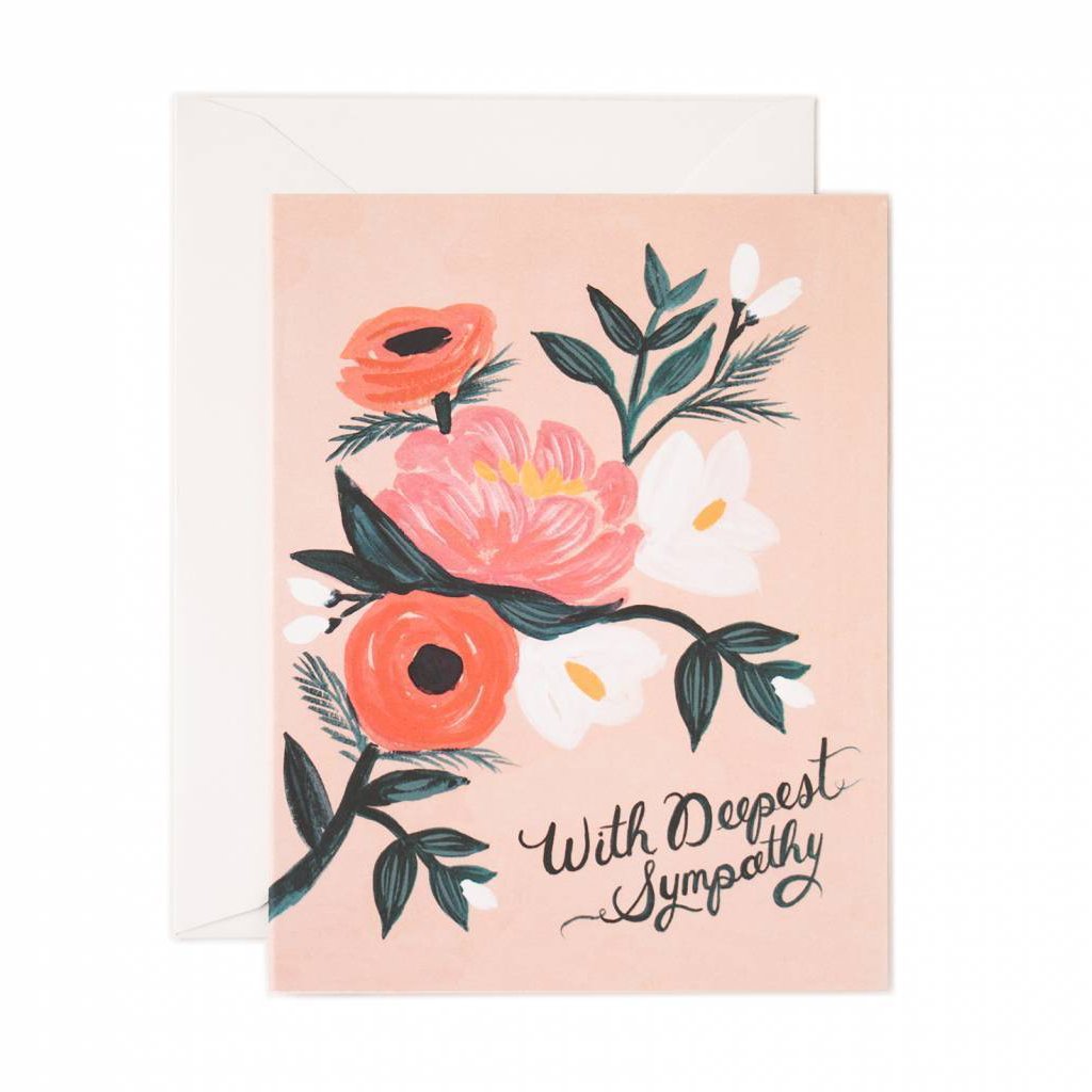 With Deepest Sympathy - Greetings Card by Rifle Paper Co