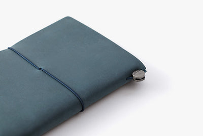 Passport Sized TRAVELER'S Notebook Starter Kit - Blue Leather
