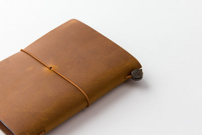 Passport Sized TRAVELER'S Notebook Starter Kit - Camel Leather