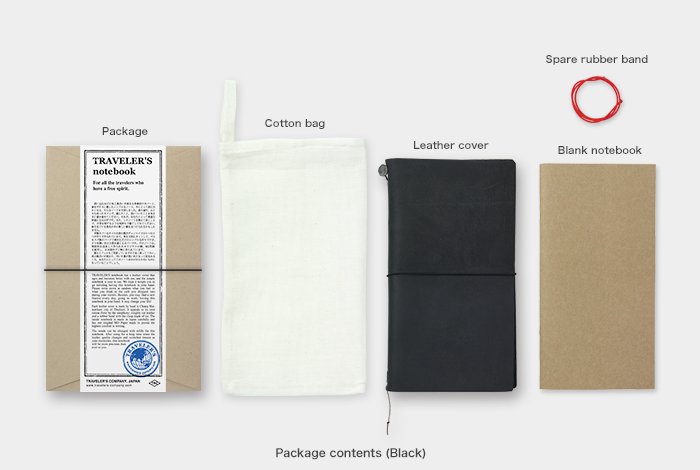 TRAVELER'S Notebook - Black Leather Starter Kit